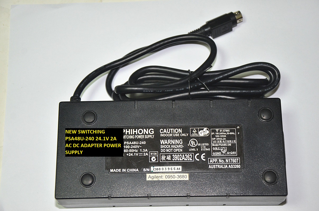 NEW SWITCHING PSA48U-240 24.1V 2A AC DC ADAPTER AC100-240V POWER SUPPLY